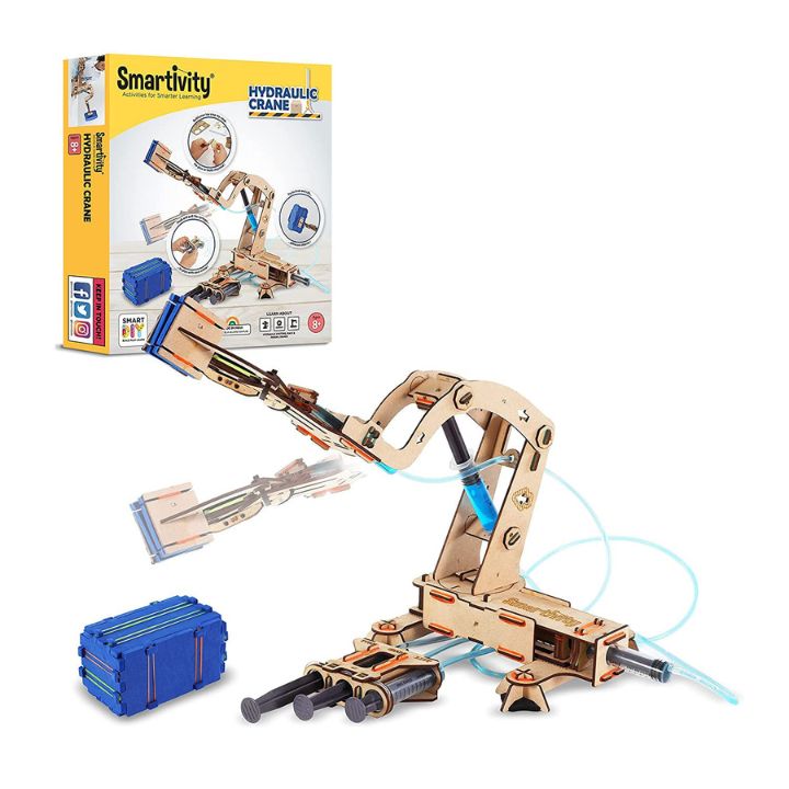 Smartivity Hydraulic Crane, STEM DIY Fun Toy – Juplay World