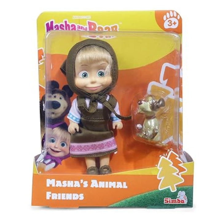 Masha and the Bear 12 Cm Toy Doll | Famous Cartoon | Ideal Gift Set for Girls Kids (Masha Set -RED) main image 0