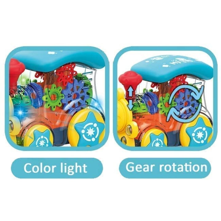 Gear Train Rattle Gear Train Dynamic Musical Toy Train for Kids with Sound and Light ...