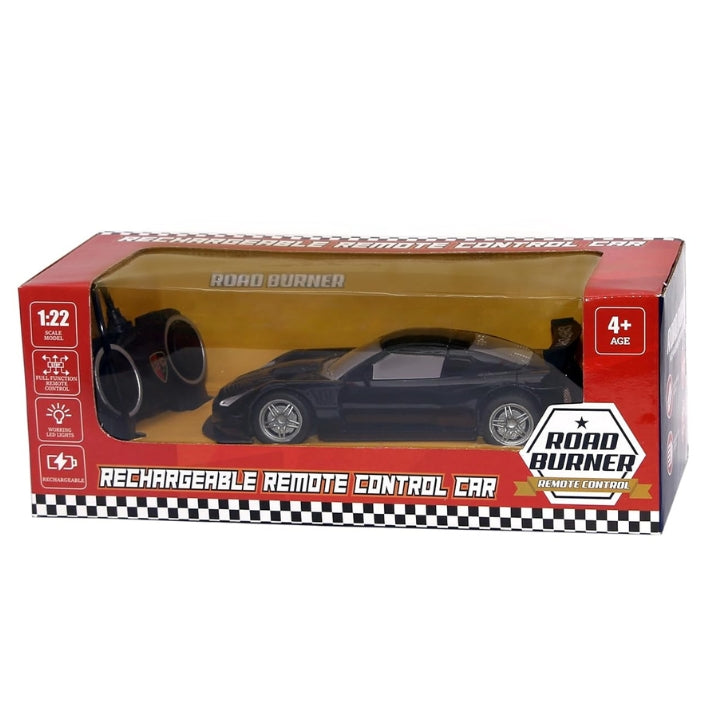Road Burner Rechargeable Fireball Remote Control Car for Kids (Black N ...