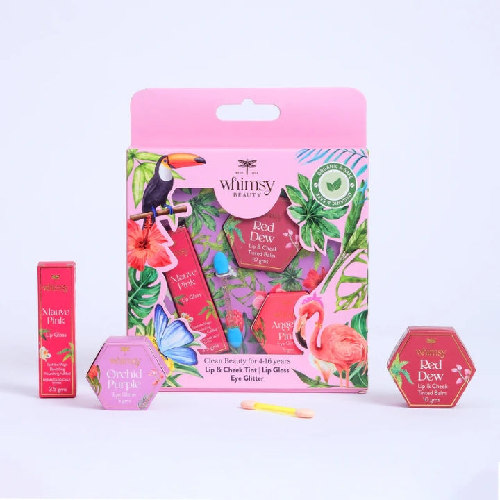 Whimsy Beauty Lip & Cheek Tint | Lip Gloss, Eye Glitter, Pack of 3 ...