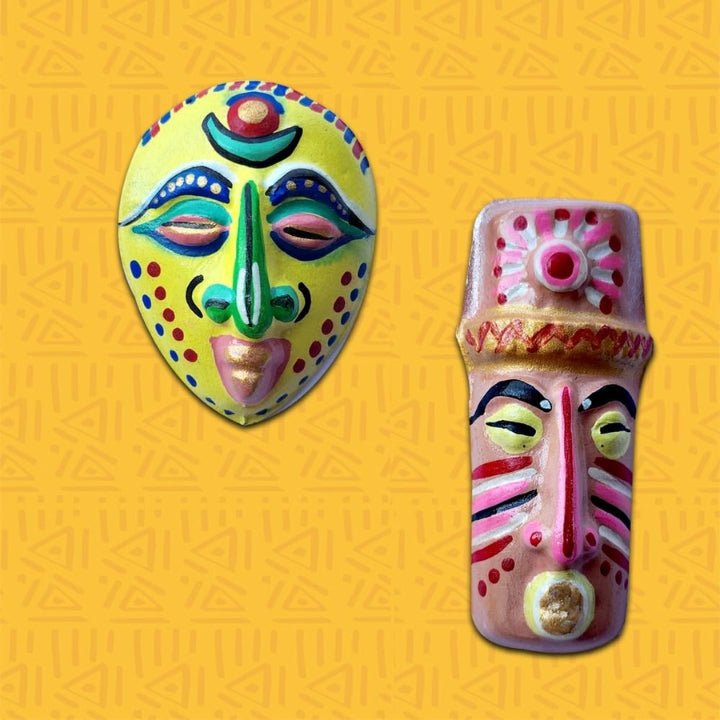 Triabl Mask Craft ToyKraft: Mould and Paint Tribal Masks, Art and Craft Kit for Kids 5 ...