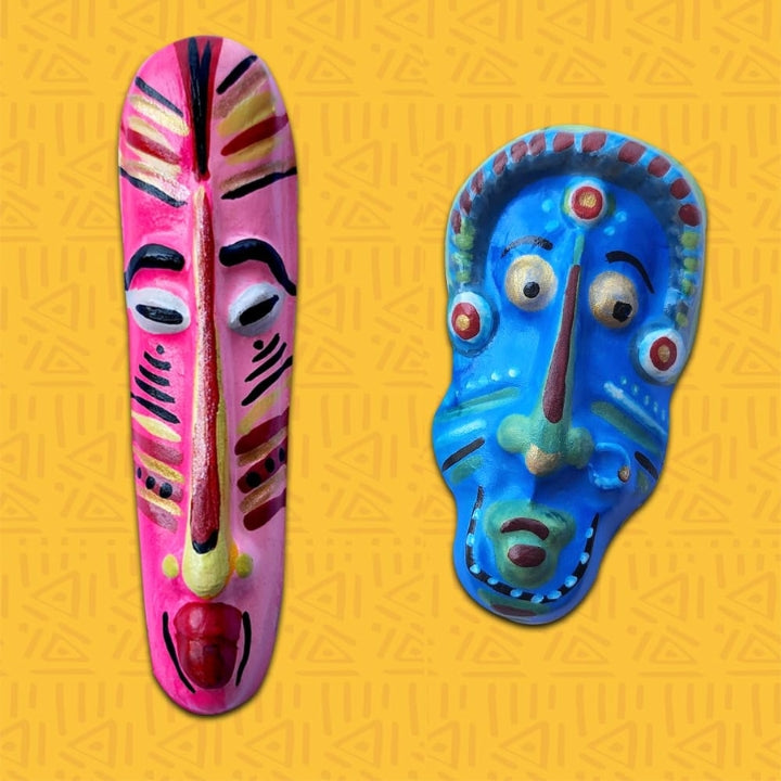 Triabl Mask Craft ToyKraft: Mould and Paint Tribal Masks, Art and Craft Kit for Kids 5 ...