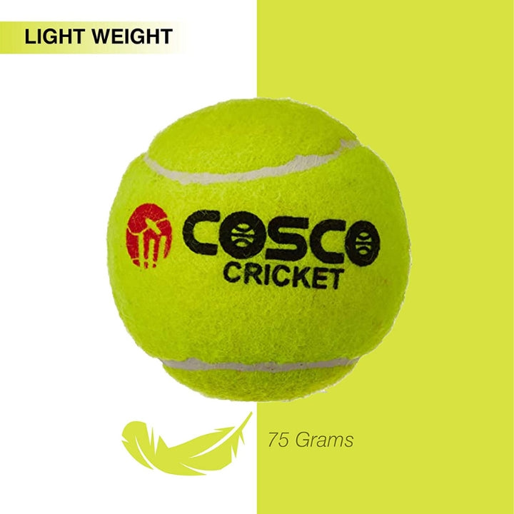 Cosco Light Cricket Tennis Ball Pack Of 6 Juplay World cosco-light-cricket-tennis-ball-pack-of-6-juplay-world
