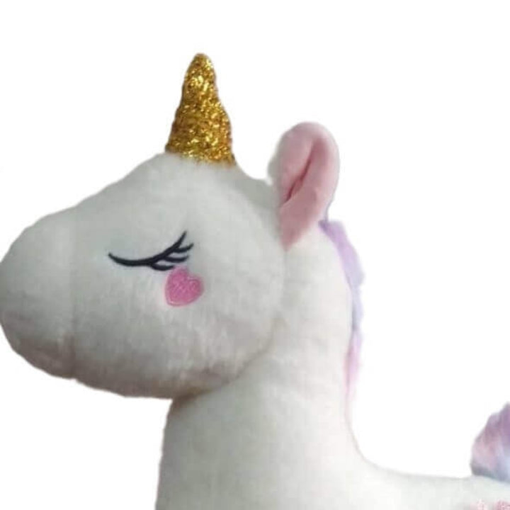 Gold Unicorn Soft Toy 55cm White – Juplay World