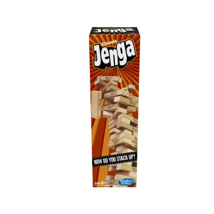 Hasbro Gaming Original Jenga Game, Jenga Stacking Tower Game β Juplay World