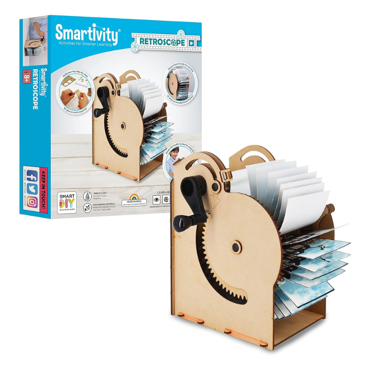 Smartivity Clickety Flix Retroscope Educational DIY Building Construct ...